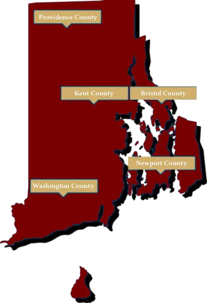 Rhode Island County Map
