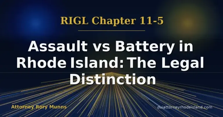 Assault vs Battery in Rhode Island: The Legal Distinction