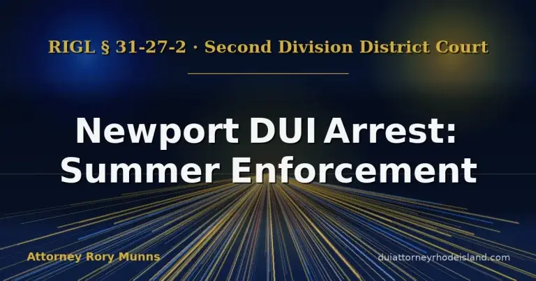 Newport DUI Arrest: Summer Enforcement