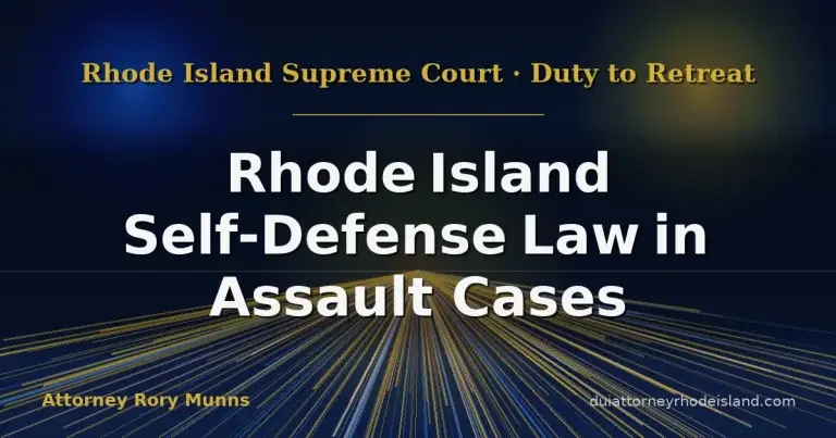 Rhode Island Self-Defense Law in Assault Cases
